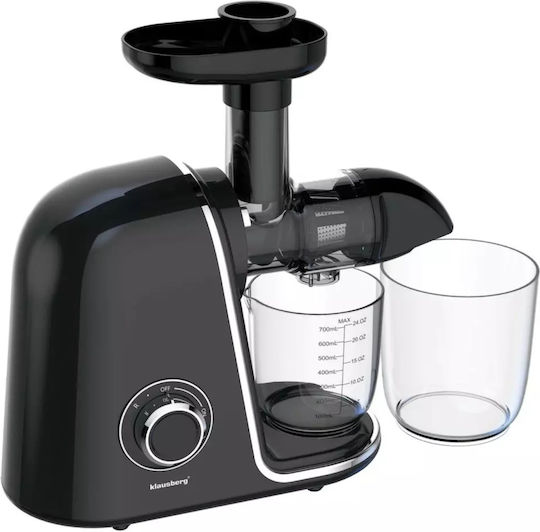 Klausberg Storcător de fructe Presare lentă 150W Negru