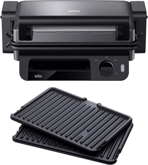Braun MultiGrill 5 Сандвич тостер грил с подвижни плочи 2000W Черна