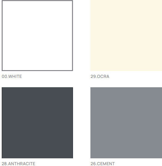 Sanitec Meandros Deasupra Blatului Chiuvetă din Material Sintetic 39x39x15cm Alb