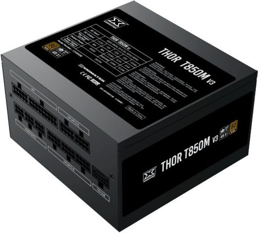 Xigmatek Thor T850 V3 rev. 2.0 850W Черен Компютърно захранване Полумодулни