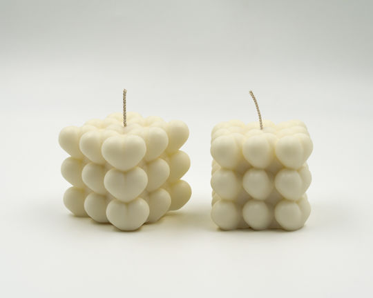 Aromatische Sojakerze Love Cube Kokosnuss Mango