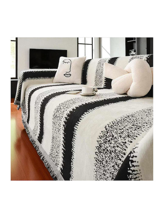 Linea Home Bengal Set De Pleduri 3 Buc Chenille Negru