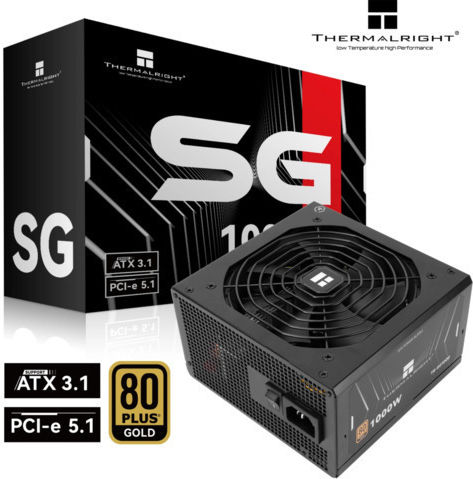 Thermalright TR-SG1000 1000W Black Computer Power Supply Full Modular 80 Plus Gold