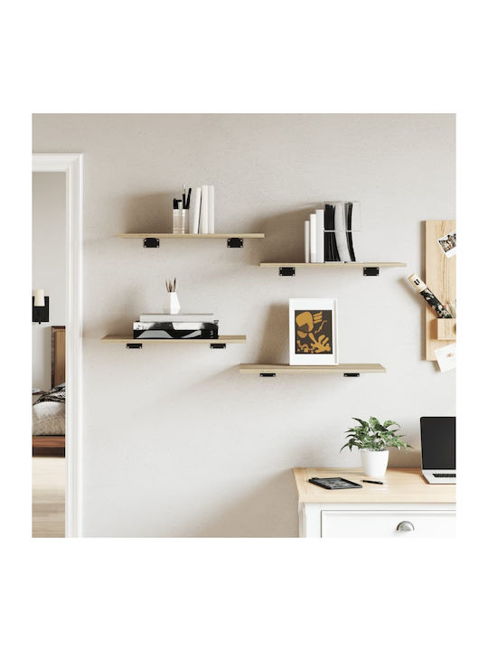vidaXL Rectangular Bookcase Shelf made of Particleboard 60x30x1.5cm 805240 4pcs