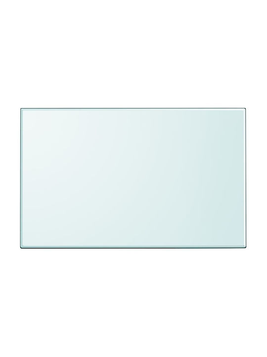 vidaXL Rectangular Table Surface made of Glass in Transparent Color 100x62cm 243633 1pcs