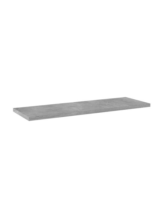 vidaXL Rechteckig Bücherregal aus Spanplatte in Gray Farbe 60x20x1.5cm 805226 4Stück