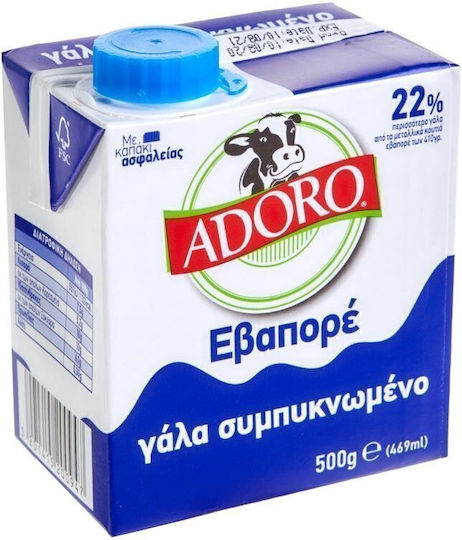 Adoro Evaporated Milk Full 500ml