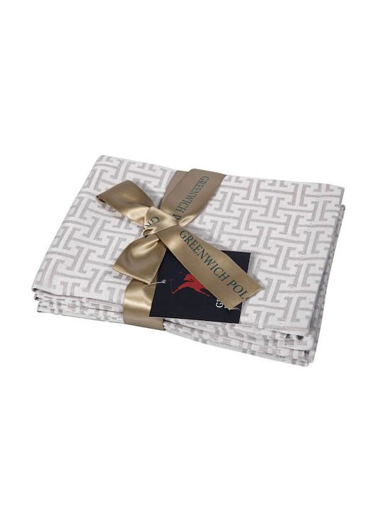 Greenwich Polo Club Napkin Set 4pcs 3008 Silver 40x40cm
