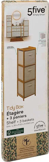 Storage Drawers F-v Tidy Bamboo With 3 Drawers L35xW33xH109.5cm