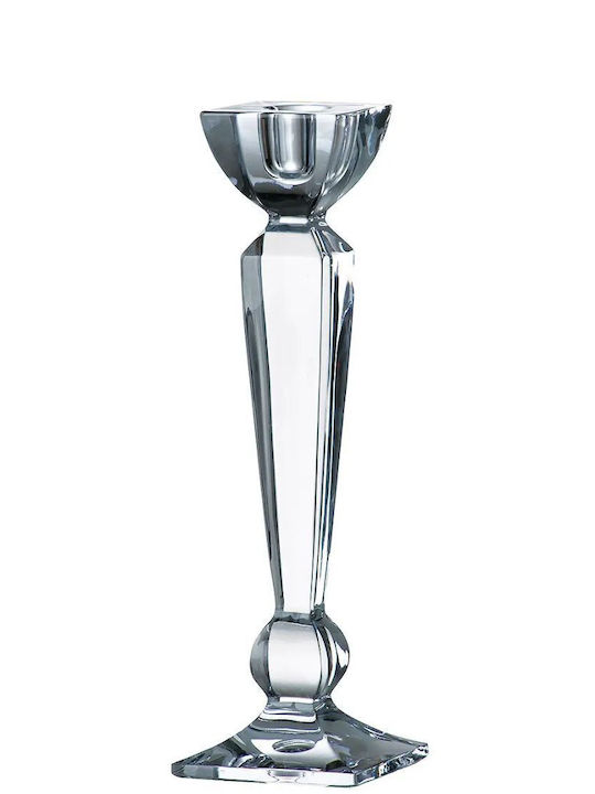Bohemia Olympia Candle Holder Crystal Transparent 25.5cm 1pcs