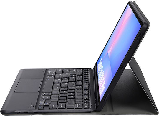 Bluetooth Keyboard Case Touchpad Samsung Galaxy Tab S10 Fe+ Plus X620/x626b in English US – Black