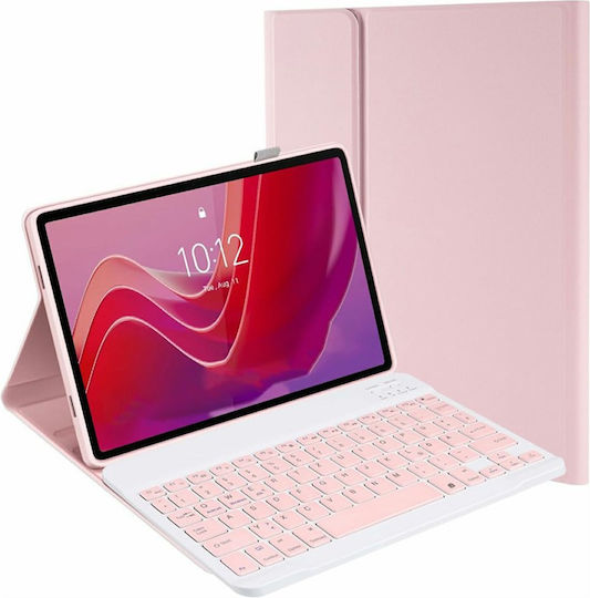 Bluetooth Keyboard Case Lenovo Tab M11 in English US – Pink