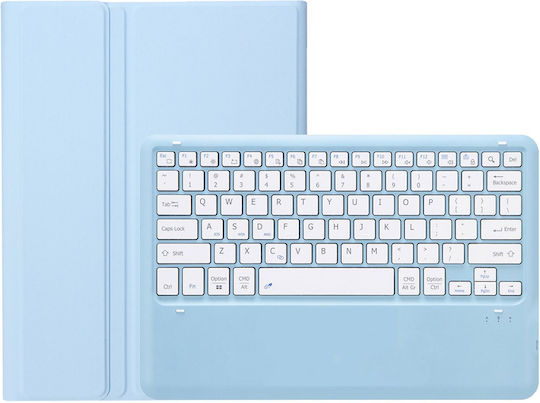 Bluetooth Keyboard Case Samsung Galaxy Tab S10 Fe+ X620 X626b In English US Blue