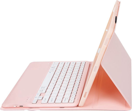 Θήκη Πληκτρολόγιο Bluetooth Lenovo Idea Tab Pro Tab P12 Στα Αγγλικά Us – Ροζ