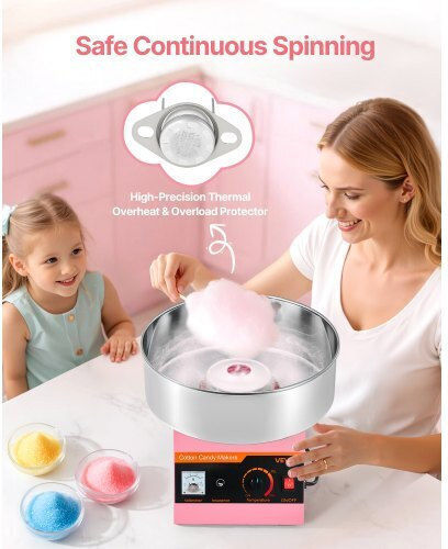 Vevor Commercial Cotton Candy Machine 1000W 3500cm