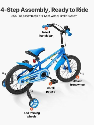 Vevor 14" Παιδικό Ποδήλατo BMX Μπλε