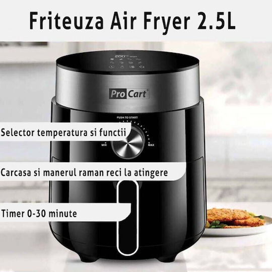 Heißluftfritteuse 2.5Es Schwarz