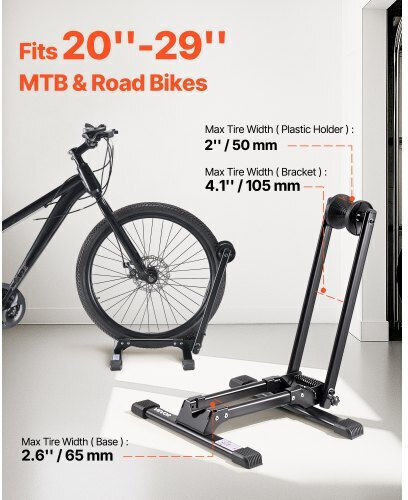 Vevor Foldable Bike Rack 20 to 29 Inch Mountain & Road Bike Storage 2 Pack