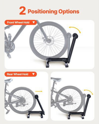 Vevor Foldable Bike Rack 20 to 29 Inch Mountain & Road Bike Storage 2 Pack