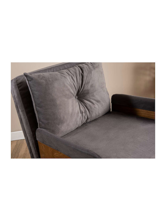 Cosmo Single Πολυθρόνα Κρεβάτι Grey 70x42x65cm