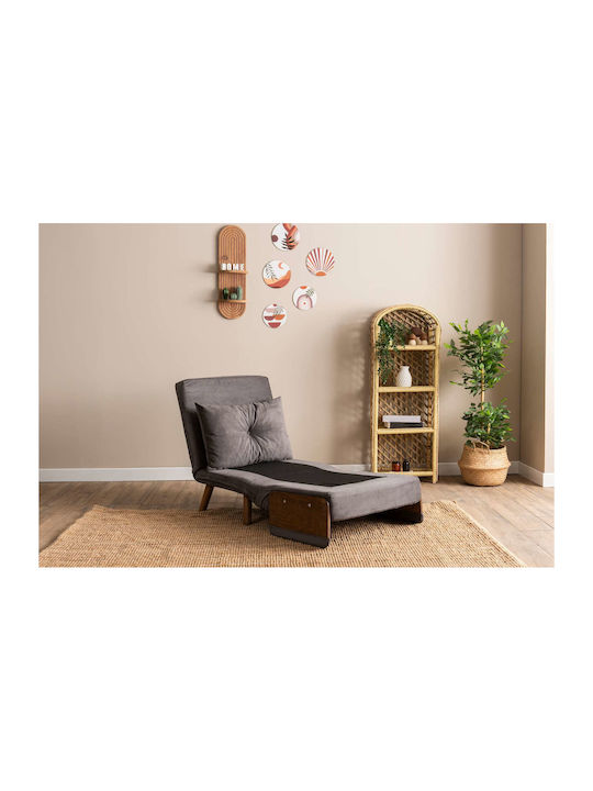 Cosmo Single Πολυθρόνα Κρεβάτι Grey 70x42x65cm
