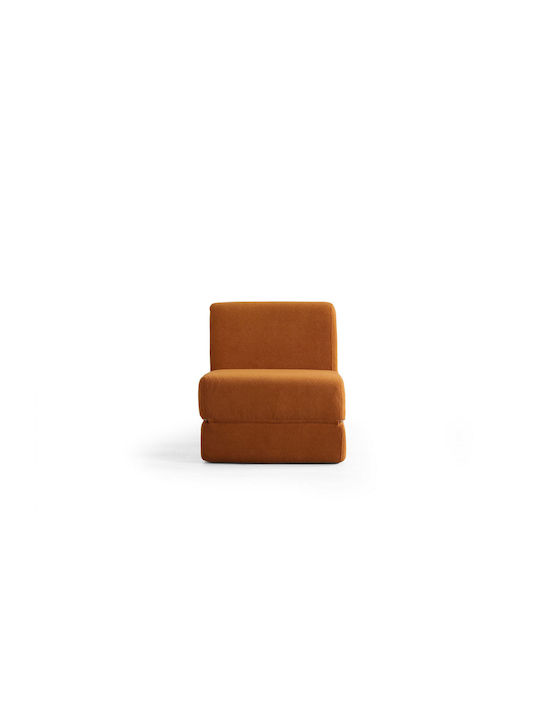 Origami Convertable Πολυθρόνα Κρεβάτι Matte Orange 100x70x70cm