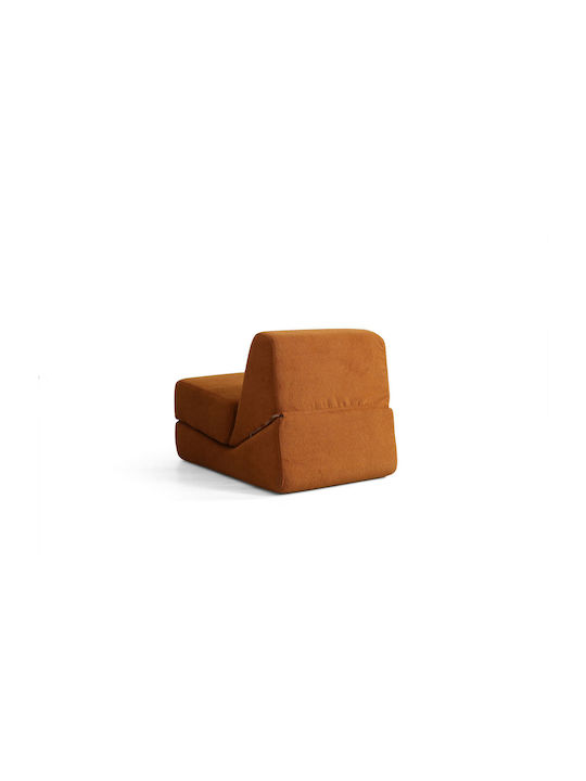 Origami Convertable Πολυθρόνα Κρεβάτι Matte Orange 100x70x70cm