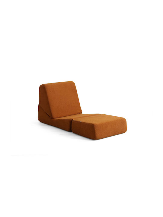 Origami Convertable Πολυθρόνα Κρεβάτι Matte Orange 100x70x70cm
