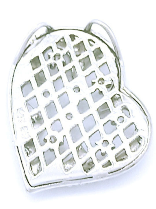 PS Silver Charm Inimă Din Argint Cu Zircon
