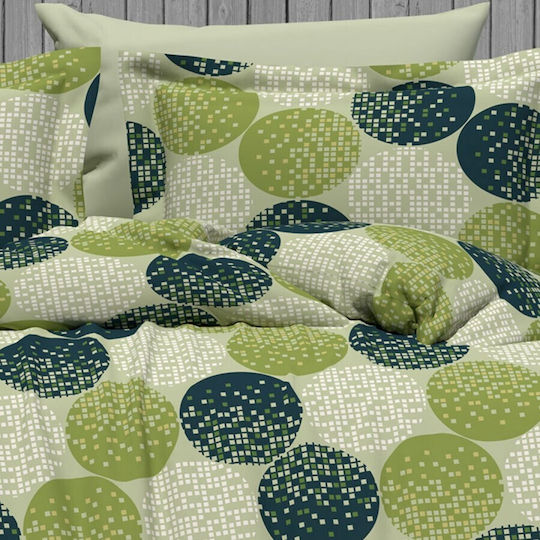 Pucioasa Σετ Διπλή 200x220cm Green