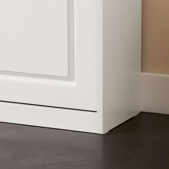 Eingangsmöbel mit Bank White 75x24x51cm