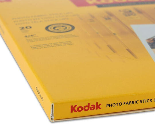 Kodak Paper Canvas Texture Stick Up Repositionable 10x15 255g 20 Sheets