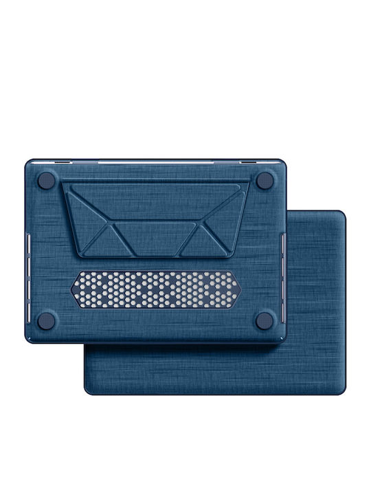 Avizar Macbook Pro 16" Fabric Case Foldable Magnetic Stand Blue