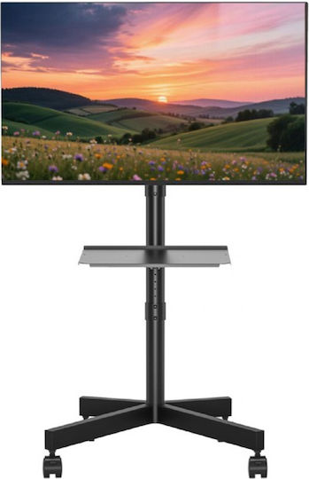 Gembird TVS-55T-03 Βάση Τηλεόρασης Δαπέδου έως 55" Μαύρο