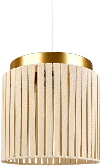 Ostaria Pendant Light Beige with Socket E27