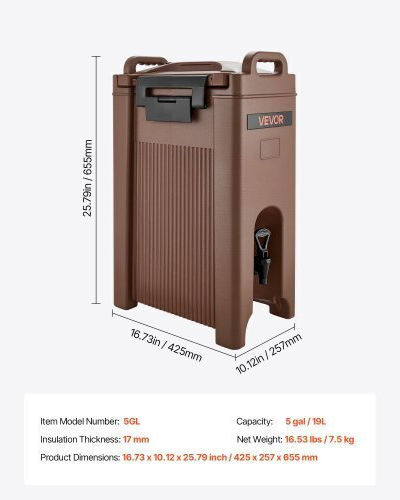 Vevor Heating Buffet Machine 42.5x25.7x65.5cm