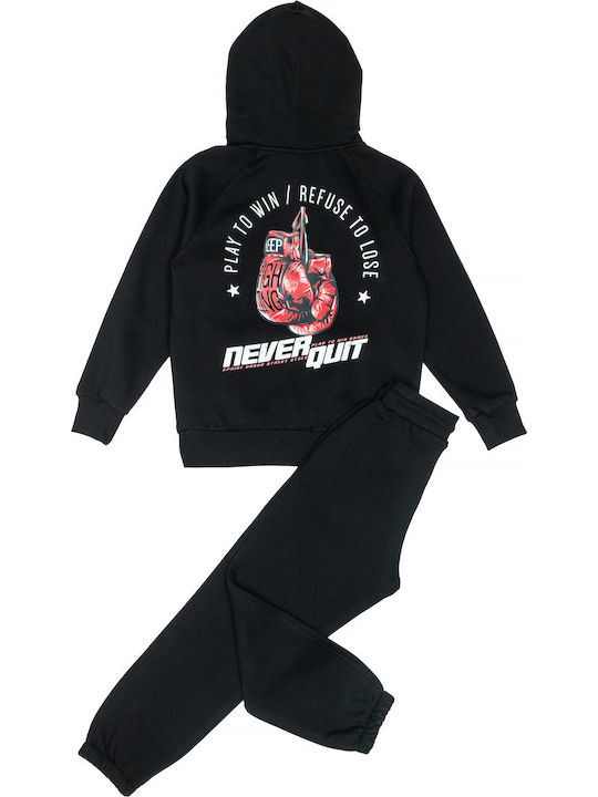 Kids Sweatpants Set Black 2pcs