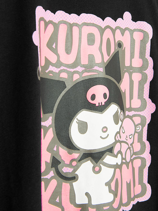 Детска тениска Черен Kuromi