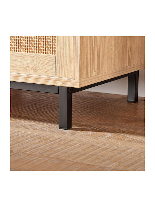 Mobilier de Intrare cu Bancă Natural & Grey 110x40x49cm