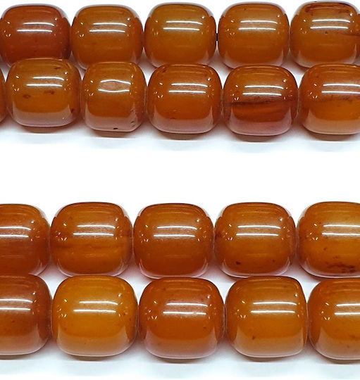 Roloi Komboloi Resin Worry Beads with 33 Beads Honey 39cm