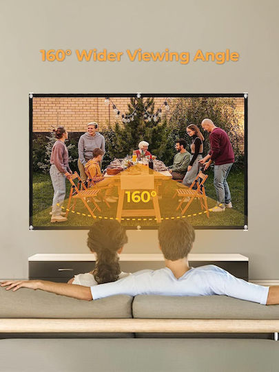 Ecran Proiecție 120 Inch Hd 16:9 Ultra Hd 4k Dublu Față Fără Cute Potrivit Pentru Interior Exterior Cinema Acasă