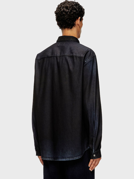 Diesel D-simply Βαμβακερό Πουκάμισο Black