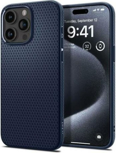 Spigen Liquid Air Back Cover Silicone Navy Blue (iPhone 15 Pro)