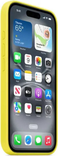 Apple Silicone Case With Magsafe Back Cover Σιλικόνης Star Fruit (iPhone 16)