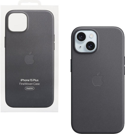 Apple Back Cover Fabric Black (iPhone 15 Plus)