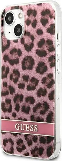 Guess Leopard Back Cover Plastic Roz (iPhone 13 mini)
