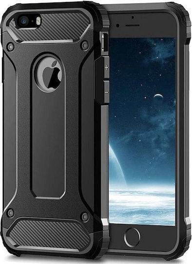 Forcell Armor Back Cover Πλαστικό Μαύρο (iPhone 6/6s)
