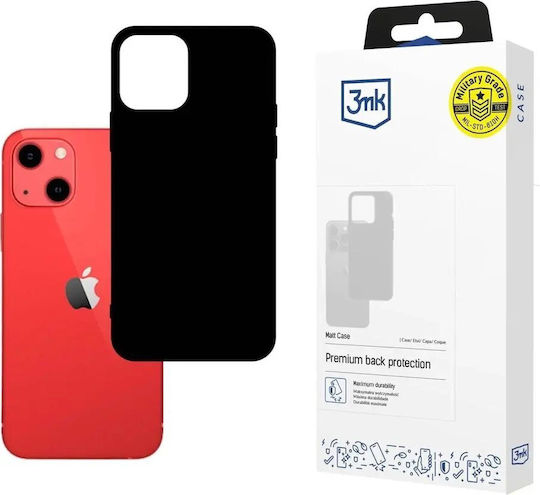 3MK Matt Back Cover Σιλικόνης 1.2mm Μαύρο (iPhone 13)