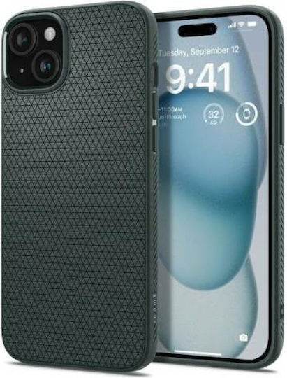 Spigen Liquid Air Back Cover Σιλικόνης Abyss Green (iPhone 15)