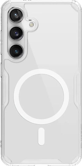 Case Samsung Galaxy S24 5G Nillkin Nature Magnetic Series Silicone Shockproof Compatible with Magsafe Charger Transparent Back TPU